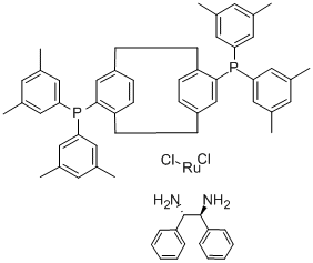 DICHLORO[(R)-(-)-4,12-BIS(DI(3,5-XYLYL)PHOSPHINO)-[2,2]-PARACYCLOPHANE][(1S,2S)-(-)-1,2-DIPHENYLETHYLENEDIAMINE]RUTHENIUM CAS#: 325150-57-0