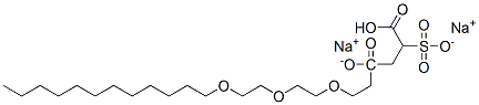 Disodium 4-(2-(2-(2-(dodecyloxy)ethoxy)ethoxy)ethyl) 2-sulphonatosuccinate CAS#: 40754-59-4
