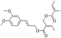 [(E)-3-(3,4-dimethoxyphenyl)prop-2-enyl] (Z)-2-[[(E)-2-methylbut-2-eno yl]oxymethyl]but-2-enoate CAS#: 161928-84-3