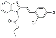 ETHYL 2-[2-(2,4-DICHLOROSTYRYL)-1H-1,3-BENZIMIDAZOL-1-YL]ACETATE CAS#: 338772-07-9