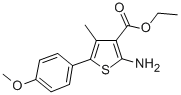 ETHYL 2-AMINO-5-(4-METHOXY-PHENYL)-4-METHYL-THIOPHENE-3-CARBOXYLATE CAS#: 165809-38-1