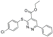 ETHYL 3-[(4-CHLOROPHENYL)SULFANYL]-6-PHENYL-4-PYRIDAZINECARBOXYLATE CAS#: 338752-95-7