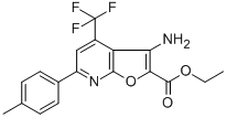 ETHYL 3-AMINO-4-(TRIFLUOROMETHYL)-6-P-TOLYLFURO[2,3-B]PYRIDINE-2-CARBOXYLATE CAS#: 160436-49-7