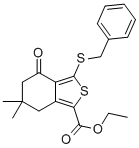 ETHYL 3-(BENZYLTHIO)-6,6-DIMETHYL-4-OXO-4,5,6,7-TETRAHYDROBENZO[C]THIOPHENE-1-CARBOXYLATE CAS#: 172516-45-9