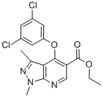 ETHYL 4-(3,5-DICHLOROPHENOXY)-1,3-DIMETHYL-1H-PYRAZOLO[3,4-B]PYRIDINE-5-CARBOXYLATE CAS#: 174842-36-5