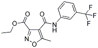 ETHYL 5-METHYL-4-([3-(TRIFLUOROMETHYL)ANILINO]CARBONYL)-3-ISOXAZOLECARBOXYLATE CAS#: 338761-34-5