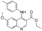 ETHYL 6-METHOXY-4-(4-TOLUIDINO)-3-QUINOLINECARBOXYLATE CAS#: 383894-45-9