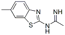 Ethanimidamide, N-(6-methyl-2-benzothiazolyl)- (9CI) CAS#: 395065-74-4