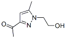 Ethanone, 1-[1-(2-hydroxyethyl)-5-methyl-1H-pyrazol-3-yl]- (9CI) CAS#: 165743-84-0