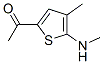 Ethanone, 1-[4-methyl-5-(methylamino)-2-thienyl]- (9CI) CAS#: 355401-31-9