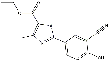 Ethyl 2-(3-Cyano-4-hydroxyphenyl)-4-methyl-1,3-thiazole-5-carboxylate CAS#: 161798-02-3