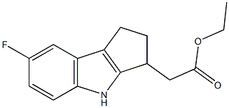 Ethyl 2-(7-fluoro-1,2,3,4-tetrahydrocyclopenta[b]indol-3-yl)acetate CAS#: 393509-21-2
