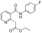 Ethyl {3-[(4-fluoroanilino)carbonyl]pyridin-2-yl}acetate, 2-(2-Ethoxy-2-oxoethyl)-N-(4-fluorophenyl)pyridine-3-carboxamide CAS#: 338392-11-3