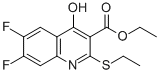 Ethyl 6,7-difluoro-2-ethylmercapto-4-hydroxyquinoline-3-carboxylate CAS#: 154330-67-3