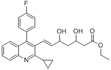 Ethyl (E)-3,5-dihydroxy-7-[2-cyclopropyl-4-(4-fluorophenyl)-3-quinolinyl]-hept-6-enoate CAS#: 172336-32-2