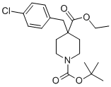 Ethyl N-Boc-4-(4-chlorobenzyl)piperidine-4-carboxylate CAS#: 174605-91-5