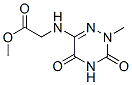 Glycine, N-(2,3,4,5-tetrahydro-2-methyl-3,5-dioxo-1,2,4-triazin-6-yl)-, methyl ester (9CI) CAS#: 374921-06-9