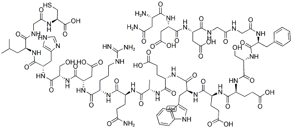 H-ASN-ASP-ASP-GLY-GLY-PHE-SER-GLU-GLU-TRP-GLU-ALA-GLN-ARG-ASP-SER-HIS-LEU-GLY-CYS-OH CAS#: 317335-35-6