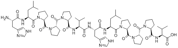 H-HIS-LEU-PRO-PRO-PRO-VAL-HIS-LEU-PRO-PRO-PRO-VAL-OH CAS#: 154244-49-2