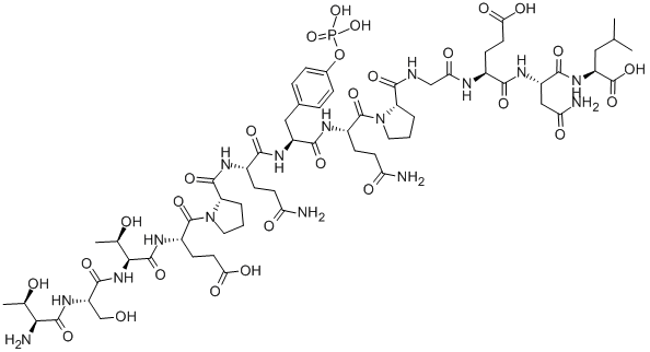 H-THR-SER-THR-GLU-PRO-GLN-TYR(PO3H2)-GLN-PRO-GLY-GLU-ASN-LEU-OH CAS#: 149299-77-4