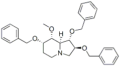 Indolizine, octahydro-8-methoxy-1,2,7-tris(phenylmethoxy)-, 1S-(1.alpha.,2.beta.,7.alpha.,8.alpha.,8a.alpha.)- CAS#: 171925-43-2