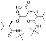 L-Aspartic acid, N-[1-[[(1,1-dimethylethyl)amino]carbonyl]-2-methylpropyl]-, 4-[1-[[(1,1-dimethylethyl)amino]carbonyl]-2-methylpropyl] 1-methyl ester, [R-(R*,S*)]- (9CI) CAS#: 169533-24-8
