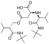 L-Aspartic acid, N-[1-[[(1,1-dimethylethyl)amino]carbonyl]-2-methylpropyl]-, 4-[1-[[(1,1-dimethylethyl)amino]carbonyl]-2-methylpropyl] 1-methyl ester, [S-(R*,S*)]- (9CI) CAS#: 169533-23-7