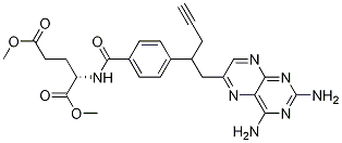 L-GlutaMic acid, N-[4-[1-[(2,4-diaMino-6-pteridinyl)Methyl]-3-butyn-1-yl]benzoyl]-, 1,5-diMethyl ester CAS#: 374777-77-2