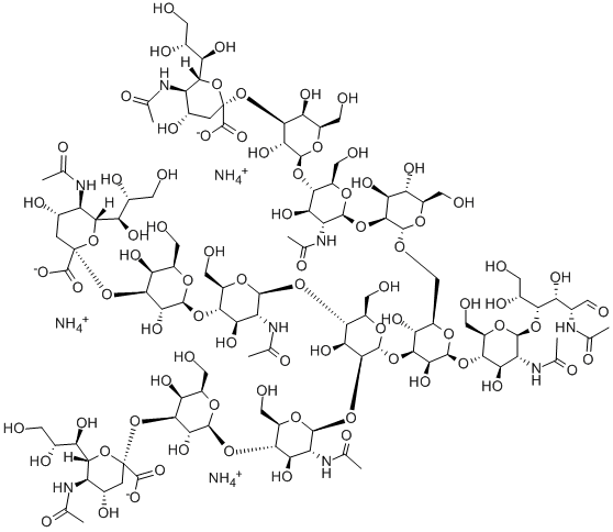 MANNOTRIOSE-DI-(N-ACETYL-D-GLUCOSAMINE), TRIS(SIALYL-GALACTOSYL-N-ACETYL-D-GLUCOSAMINYL)-AMMONIUM SALT CAS#: 145164-24-5