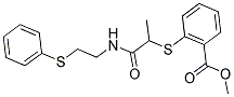 METHYL 2-[(1-METHYL-2-OXO-2-([2-(PHENYLSULFANYL)ETHYL]AMINO)ETHYL)SULFANYL]BENZENECARBOXYLATE CAS#: 337923-57-6