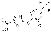METHYL 2-([3-CHLORO-5-(TRIFLUOROMETHYL)-2-PYRIDINYL]SULFANYL)-1-METHYL-1H-IMIDAZOLE-5-CARBOXYLATE CAS#: 338793-01-4