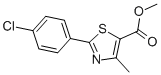 METHYL 2-(4-CHLOROPHENYL)-4-METHYL-1,3-THIAZOLE-5-CARBOXYLATE CAS#: 337924-65-9
