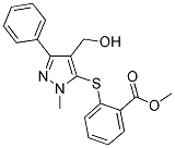 METHYL 2-([4-(HYDROXYMETHYL)-1-METHYL-3-PHENYL-1H-PYRAZOL-5-YL]SULFANYL)BENZENECARBOXYLATE CAS#: 318234-06-9