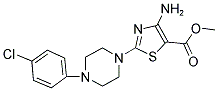 METHYL 4-AMINO-2-[4-(4-CHLOROPHENYL)PIPERAZINO]-1,3-THIAZOLE-5-CARBOXYLATE CAS#: 343375-62-2