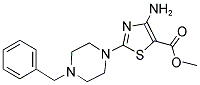 METHYL 4-AMINO-2-(4-BENZYLPIPERAZINO)-1,3-THIAZOLE-5-CARBOXYLATE CAS#: 343375-51-9