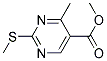 METHYL 4-METHYL-2-(METHYLSULFANYL)-5-PYRIMIDINECARBOXYLATE CAS#: 166392-24-1