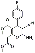 METHYL 6-AMINO-5-CYANO-4-(4-FLUOROPHENYL)-2-(2-METHOXY-2-OXOETHYL)-4H-PYRAN-3-CARBOXYLATE CAS#: 371956-08-0