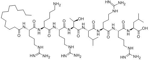 MYRISTOYL-ARG-LYS-ARG-THR-LEU-ARG-ARG-LEU-OH CAS#: 152246-40-7