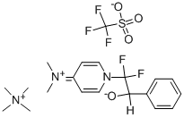 Methanaminium, N,N,N-trimethyl-, compd. with N-[1-(1,1-difluoro-2-hydroxy-2-phenylethyl)-4(1H)-pyridinylidene]-N-methylmethanaminium(1+), 1,1,1-trifluoromethanesulfonate (1:1:1) CAS#: 368873-82-9