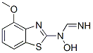 Methanimidamide, N-hydroxy-N-(4-methoxy-2-benzothiazolyl)- (9CI) CAS#: 382136-37-0