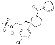 Methanone, [(3S)-3-(3,4-dichlorophenyl)-3-[3-[(Methylsulfonyl)oxy]propyl]-1-piperidinyl]phenyl- CAS#: 172734-71-3