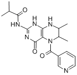 N-[1,4,5,6,7,8-Hexahydro-6,7-dimethyl-4-oxo-5-(3-pyridinylcarbonyl)-2-pteridinyl]-2-methyl-propanamide CAS#: 172758-08-6