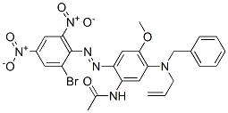 N-[2-[(2-bromo-4,6-dinitrophenyl)azo]-4-methoxy-5-[(phenylmethyl)allylamino]phenyl]acetamide CAS#: 42852-92-6