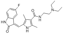 N-(2-(Diethylamino)ethyl)-5-((5-fluoro-2-oxoindolin-3-ylidene)methyl)-2,4-dimethyl-1H-pyrrole-3-carboxamide CAS#: 342641-94-5