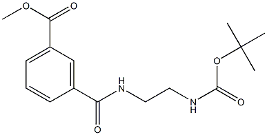 N-(2-tert-ButoxycarbonylaMino-ethyl)-isophthalaMic acid Methyl ester CAS#: 174665-22-6