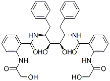 N-[(2S,3S,4R,5S)-3,4-dihydroxy-5-[[2-[(2-hydroxyacetyl)amino]benzoyl]a mino]-1,6-diphenyl-hexan-2-yl]-2-[(2-hydroxyacetyl)amino]benzamide CAS#: 173094-23-0