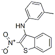 N-(3-Methylphenyl)-2-nitrobenzo(b)thiophen-3-amine CAS#: 172914-28-2