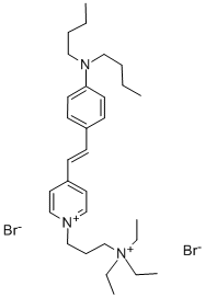 N-(3-TRIETHYLAMMONIUMPROPYL)-4-(4-(DIBUTYLAMINO)STYRYL)PYRIDINIUM DIBROMIDE CAS#: 149838-22-2