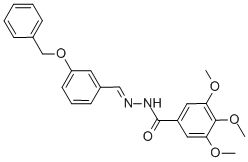 N'-[3-(benzyloxy)benzylidene]-3,4,5-trimethoxybenzohydrazide CAS#: 355817-96-8