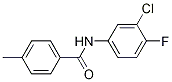 N-(3-chloro-4-fluorophenyl)-4-methylbenzamide CAS#: 329938-69-4